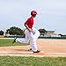 Champion Sports Pro Double First Base - Official One Piece Double First Base - Easy Install Base With Ground Anchors,Orange