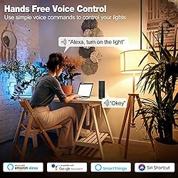 Smart Light Bulb with Remote, A19 9W