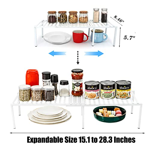 GEDLIRE Expandable Shelf Organizer Rack, Rustproof Kitchen