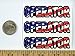 3 - Operator US Flag Hard Hat/Helmet Stickers 1” x 2” H148