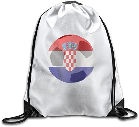 Welonzd Gym Sack Bag Drawstring 2018 Croatian Flag And Football Backpack Sport Bag