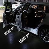 Keychain Central 2PCS LED Car Door Logo Projector Courtesy Shadow Lights Emblem LEXUS Series ES GS300 GS350 GS400 GS430 GS450h GX HS IS ISF LS LX570 RC RCF GSF RX SC (LEXUS RACING)