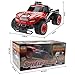 SZJJX RC Cars 1/16 Scale 2WD High Speed Vehicle 15MPH+ 2.4Ghz Radio Remote Control Off Road Racing Monster Crawler Trucks Fast Electric Race Buggy with LED Light and Sound SJ1504 Red