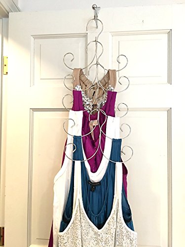 Boottique Non-Slip Cascading Hanger - Curly Hanger for Tank Tops, Lingerie, Swimsuits, Life Jackets and Accessories by (Set of 5 Chrome)