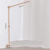 let's make Baby Crib Mobile Holder Wooden Mount Pine Natural Unpainted view 7