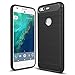 Taorey Case for Google Pixel Case, Carbon Fiber Case with Resilien Shock Absorption and Luxury Slim for Google Pixel 2016 - Black
