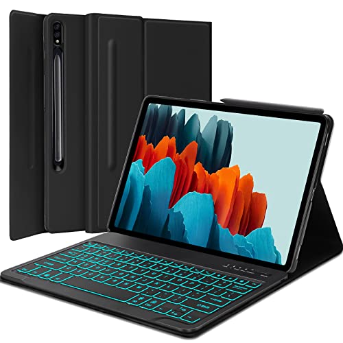 Keyboard Case for Samsung Galaxy Tab S7 FE/S8 Plus/S7 Plus