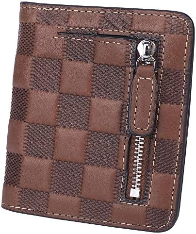BIG SALE-AINIMOER Women's RFID Blocking Leather Small Compact Bifold Pocket Wallet Ladies Mini Purse with id Window