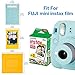 JamBer Colorful Bundle Kit Accessories for Fujifilm Instax Mini 7/7S/8/8+/ 9/25/ /50S/70/90 Camera,Include Pattern Stickers,Sticker Frames,Desk Frames,Hanging Frame with Clips & String