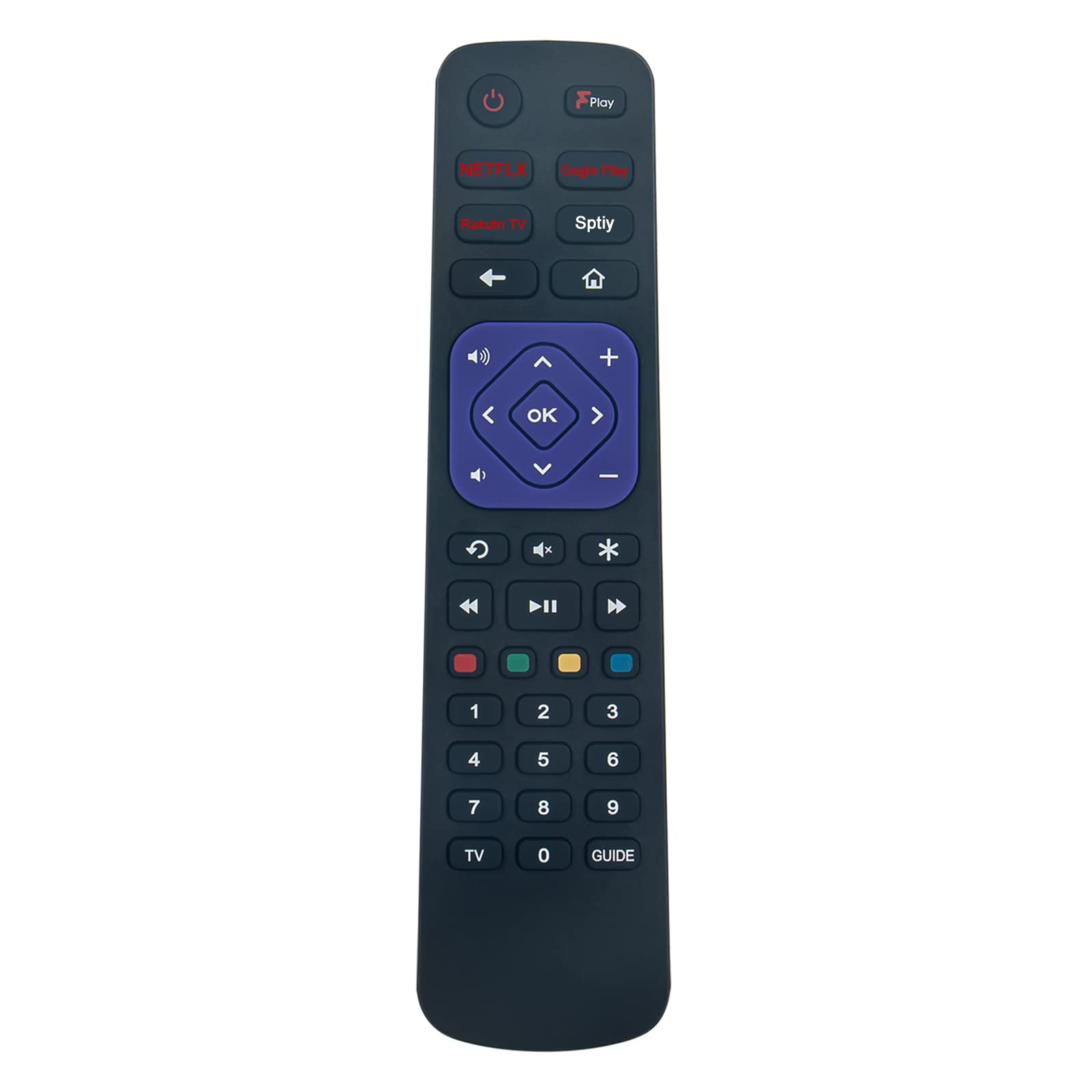 VINABTY EN3A38 Replacement Remote Control fit for Hisense Roku TV R43B7120UK R50B7120UK R55B7120UK R65B7120UK R55A7200GTUK R55B7120 R65A7200GTUK R65B7120 EN3A38 HT260994 R43A7200GTUK R43B7120