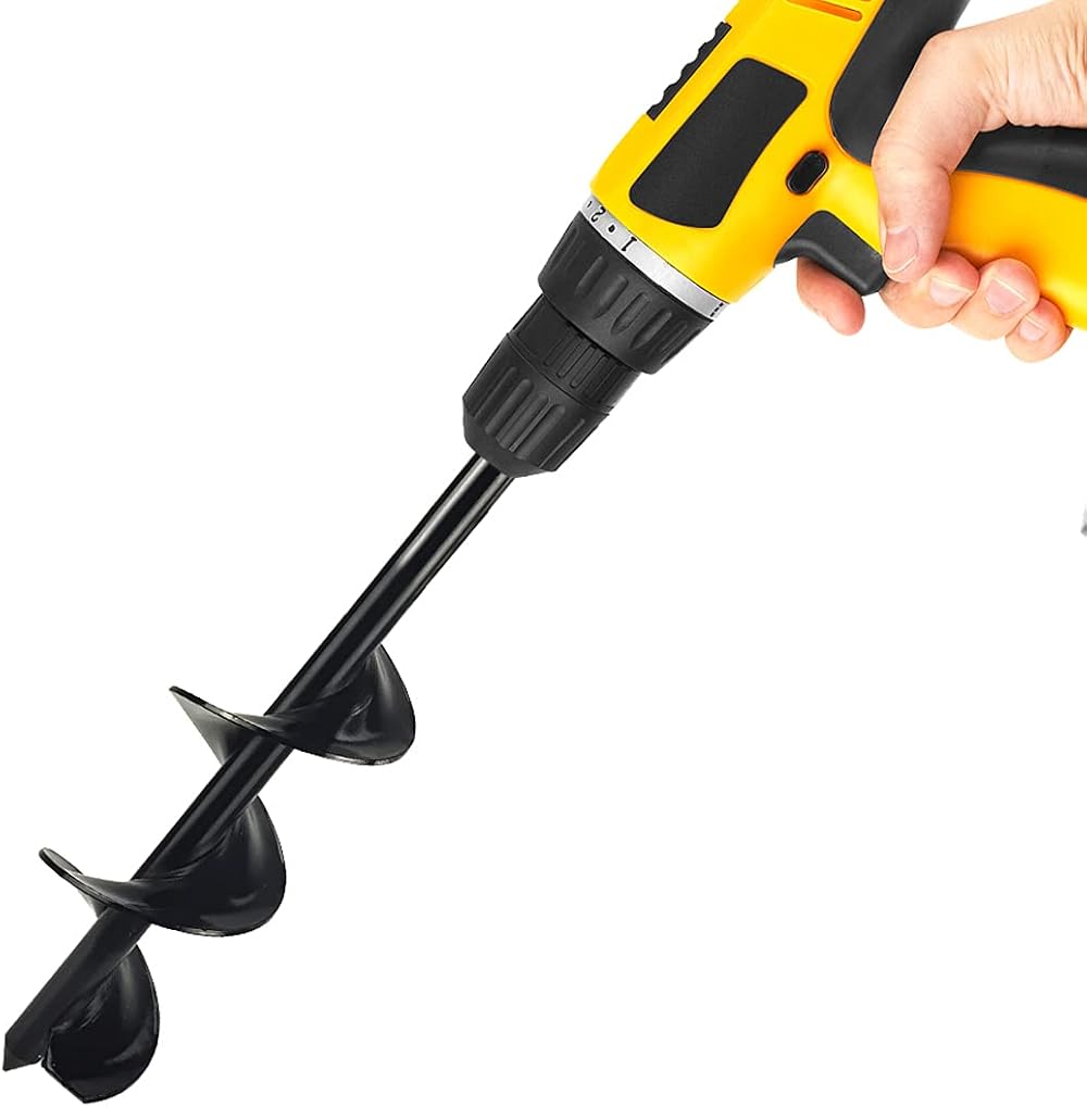Urban Deco Auger Post Hole Digger 3/8” Hex Drive Stainless Steel