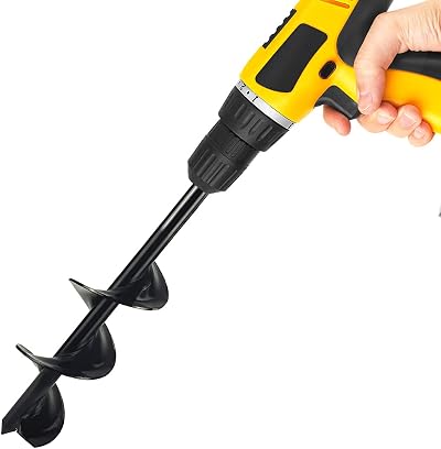 Urban Deco Auger Post Hole Digger 3/8” Hex Drive Stainless Steel