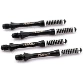CUESOUL TERO AK7 Slim Dart Shafts S/M/L Built-in Spring Telescopic for Steel Tip Darts and Soft Tip Darts,Set of 3 pcs