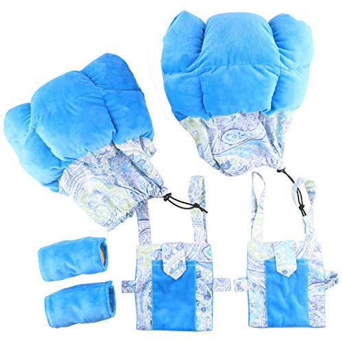 1 Pair Crutch Pads Hand Grip Covers and Pockets for Walking Arm Crutches Underarm Padding Handle Pillow