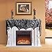 40 PCS Halloween Decorations Set Including Spiderweb Fireplace Mantle Scarf/Black Table Runner/Round Lace Tablecloth/Lamp Shade Cover with 36 PCS Scary 3D Bat Wall Stickers Eve Festive Party Supplies