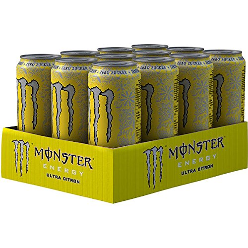 12 Dosen a 500ml Monster Ultra Citron Dose Energy Drink inc. 3.00€ EINWEG Pfand gelb