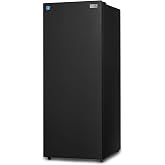 BLACK+DECKER 11 Cu. Ft. Convertible Freezer Refrigerator, BUC1100XB, Black | Upright Fridge with Glass Shelves, Reversible Door, Garage Ready Freezer, ENERGY STAR rated, Frost Free