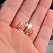 Navifoce Fashion Rose Gold Plated Stainless Steel Finger Band 
