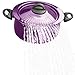 Bialetti Oval 5 Quart Pasta Pot with Strainer Lid, Purple