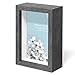 Swing Design Chroma Shadow Box Frame, 4 by 6-Inch, Charcoal Gray