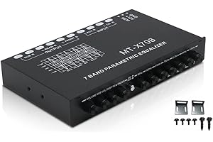 DOYING Professional 7 Band Car Equalizer Multifunctional Car Audio EQ Tuning Crossover Amplifier Parametric Equalizer Car Aud