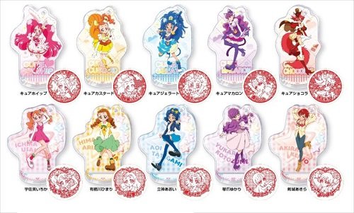 Glitter-cure-ALAMODE-acrylic-stand-stamp-BOX-product-1-BOX-10-pieces-set-all-10-types