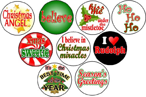 Set 9 Christmas Themed 1.25