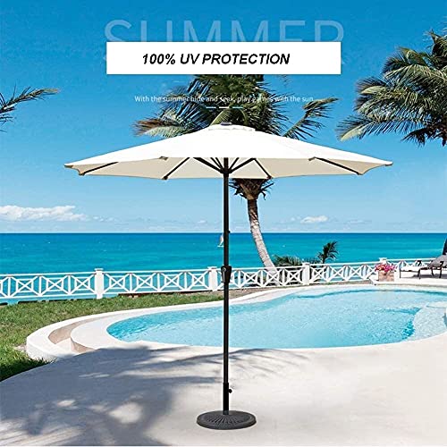 CCLLA Outdoor-Sonnenschirme 9ft Outdoor-Sonnenschirm Marktstil für Balkon Tischterrasse Gartendeck Hof Schatten oder… – Bild 4