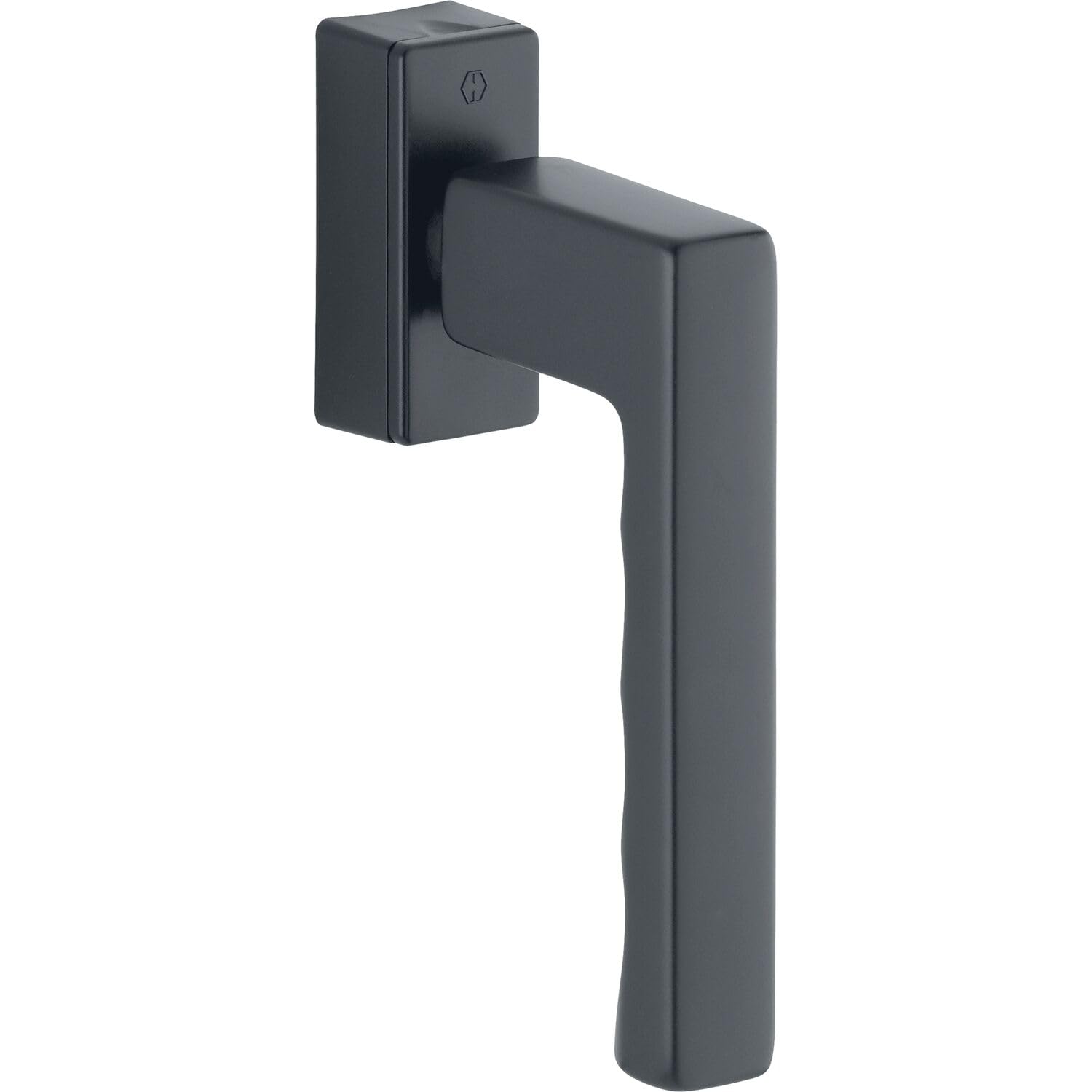 HOPPE Toulon SecuForte 11736045 Window Handle VK 32-42 mm Matt Aluminium Black