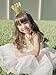 Cilucu Flower Girls Dresses Kids Birthday Party Dress Toddlers Sequin Tutu Dress Pageant Gown Sleeveless Gold