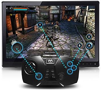 WP Viaplay Mobile Bluetooth Gaming Controller Via-Gamepad F2 for Android, Smart Phones, Tablets, PC and Mac , White