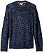 Calvin Klein Jeans Men's Space Dyed Cable Crew Neck Sweater