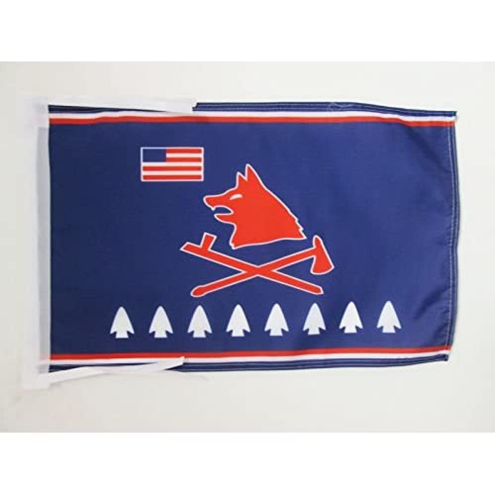 AZ FLAG - Pawnee people Flag - 18'' x 12'' - 100% Polyester Pawnee Tribe Small Banner with Two Cords - Fade Resistant - Vivid Colors - 18x12 in - 45x30 Cm — image 1