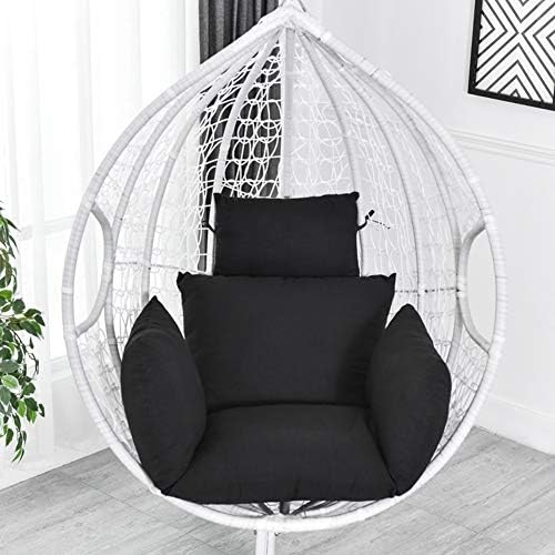 LIJUMN Hanging Egg Hammock Chair Cushions, Without Stand Swing Seat Cushion Thick Nest Back With Pillow