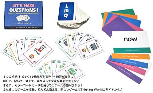 Thinking World 英会話 カード ゲーム Let S Make Questions B06wvk2px3 847円 大人気 New Arrival 最安値挑戦 年中無休 高品質 通販