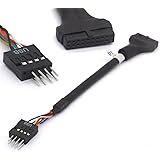 USB 3.0 to 2.0 Adapter Header Cable Converter USB3.0 19 Pin Female to USB2.0 9 Pin Male convertor Motherboard from Intel ASUS