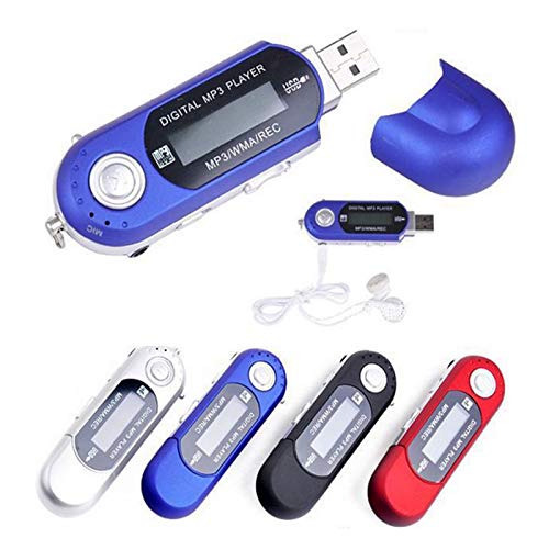 Portable USB Digital MP3 Music Player LCD Screen Support 32GB TF Card & FM Radio (Black)