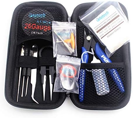 Glotech Coil Jig DIY Tools Kits B Ceramic Tweezer Pliers Screwdriver Toolset for RDA RBA RTA DIY Coils Building