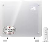 Devola Wifi Enabled Glass Panel Heater 500W White DVPW500WH
