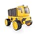 Guidecraft PowerClix Construction Vehicle Set: 55 Piece Magnetic Build-Your-Own Dump Truck, Bulldozer, and More - STEM Educational Building Toy for Kids