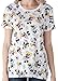 Disney Womens Plus Size T-Shirt Mickey & Minnie Mouse All Over Print (White, 1X)