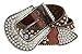 50158 Women's Belts Rhinestone Belt Fashion Western Cowgirl Bling Studded Design Leather Belt 1-1/2