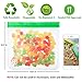 Wattne Large 6-pack Reusable Sandwich Bags, Reusable Leakproof Ziploc Kids Snack Bags, FDA Grade PEVA Biodegradable Storage Baggies for Food,Lunch,Make-up( + 3 Metal Straws + 1 Straw Brush) Multicolor