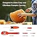 Brizled Pumpkin Carving Kits, 5 Tools Kit, 10 Halloween Style Carving Templates & 2 LED Candles for Halloween Pumpkin Lights, Easily DIY Halloween Pumpkin Jack-O-Lantern Decoration for Family Activity