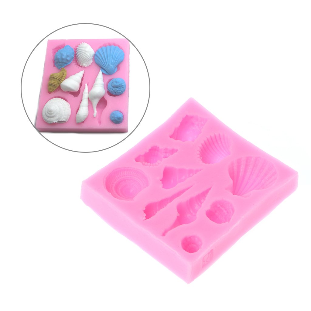 Liangjunjun Moule Moule En Silicone 3d Fondant Gateau Decor Conque Escargot Whelk Coquille Moule Outil De Cuisson Moules A Cupcakes Et Muffins Moules A Patisserie Dwteam In