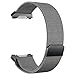 Fitbit Ionic Bands, hooroor Fully Magnetic Closure Clasp Mesh Loop Milanese Stainless Steel Ionic Band for Fitbit Ionic Smartwatch (Black Small)