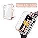 Watch Case Protective Bumper Cover & 0.2mm Shockproof Sheld Guard Screen Protector Rose Gold