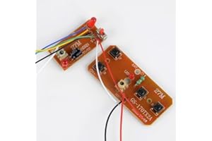2Pcs Four-Way Remote Control Board, 27MHz Transmitter and Receiver Kit for RC Cars, Robots, DIY Projects