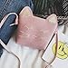Hpwai Little Girls Pink Cute Cat Crossbody Bag with Necklace Clip-on Earrings Ring Bracelet for Kids Toddler