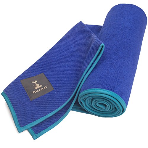 Cush Yoga Towel - 100% Microfiber Yoga Mat Towels - Without Silicone Backing - Absorbent - 600 gsm - Ultra-Thick for Bikram and Hot Yoga - Multiple Sizes and Colors - 24" x 72"